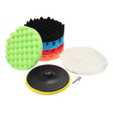 Kit De Almofada De Polimento De Esponja, 8 Peças, Conjunto D