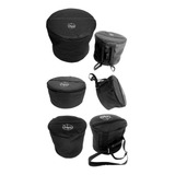 Kit De Bags Para Bateria - Tom 10'' Surdo 14'' E Bumbo 22''