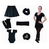 Kit De Ballet Juvenil Completa 7 Itens Com Sapatilha