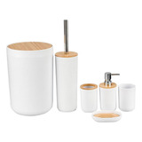 Kit De Banheiro Lavabo Lixeira C/