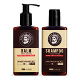 Kit De Barba Com Shampoo 140ml E Balm 140g Ice Forest Barba De Macho