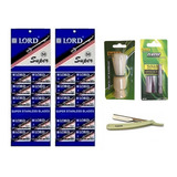 Kit De Barbear 100 Lâm Lord+1 Navalhete+1 Aparelho+1 Pincel