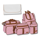 Kit De Bolsa Menino 5 Peças Mochila Paris Térmica Trocador