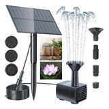 Kit De Bomba De Água De Fuente Solar Jardim Quintal Água Fea