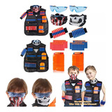Kit De Brinquedos Com Colete Tático Para Crianças Ao Ar Livr