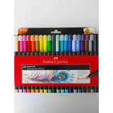 Kit De Caneta Faber-castell Brush Super Soft Com 20 Cores