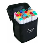Kit De Canetas Marcador Permanente Ponta Dupla Cor: 24 Cores