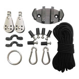 Kit De Carrinho De Âncora Para Barco De Canoa De Caiaque Com