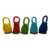 Kit De Caxixi Pequeno Infantil Sintético Chocalho Colorido