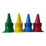 Kit De Cones Pvc Coloridos Com Argolas Plasticas