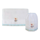 Kit De Cozinha Bordado: Capa P/ Botijão + Capa Fogão 6 Bocas