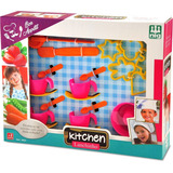 Kit De Cozinha Cha Infantil Lanchinho Kitchen Nig Brinquedos Cor Colorido