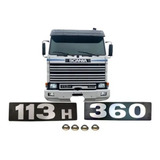 Kit De Emblemas C/ Travas Scania 113h Frontal 113h / 360