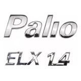 Kit De Emblemas P/ Fiat Palio + Elx + 1.4