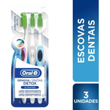 Kit De Escovas De Dentes Gengiva Detox Ultrafino Extramacia Com 3 Unidades Oral b