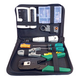 Kit De Ferramentas De Rede 12 Itens Manutenção De Computador
