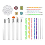 Kit De Ferramentas Mandala Dotting - Conjunto De Estênceis D