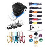 Kit De Ferramentas P Reparo Bike Remendo Pneu + Bomba De Ar 
