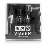 Kit De Frascos Para Viagem 9 Peças Necessaire Organizador