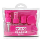 Kit De Frascos Para Viagem Porta Shampoo Mini Bolsa Mala