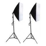 Kit De Iluminação Dupla Softbox 50x70cm Foto Foto Video