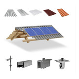 Kit De Instalação Energia Solar P 8 Placas Fibro C Trilho