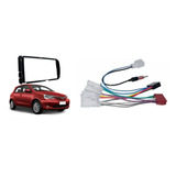 Kit De Instalação P/ Dvd Pioneer Moldura 2 Din + Chicotes Toyota Etios