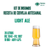 Kit De Insumos Receita Cerveja Artesanal Light Ale 20 Litros