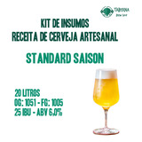 Kit De Insumos Receita Cerveja Artesanal Saison 20 Litros