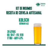 Kit De Insumos Receita De Cerveja Artesanal Kolsch 20 Litros