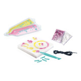 Kit De Joias Mini Cristal Gel Gem Amarelo E Rosa Fun
