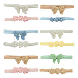Kit De Lacinhos Delicados Maternidade Crochê Bebês Meninas