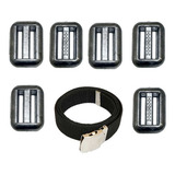 Kit De Lastro Mergulho 6 Chumbo De 940gr + Cinto Em Nylon