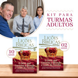 Kit De Lições Bíblicas Adulto Ebd 10 Aluno + 2 Professor Trimestre Atual Cpad