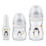 Kit De Mamadeira Primeiros Passos 50/150/240ml Neutro Lillo