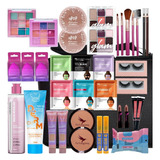 Kit De Maquiagem Combo Revenda Maleta Promoção 34 Itens