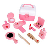Kit De Maquiagem De Madeira De 10 Peças Para Crianças [u] [u