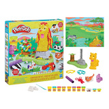 Kit De Massinha Play-doh Amigos Coloridos Da Selva Hasbro