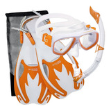 Kit De Mergulho Máscara respirador nadadeiras