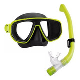 Kit De Mergulho Seasub Dua Pro Verde Limão/preto