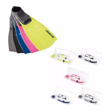 Kit De Mergulho Seasub Mascara Silicone, Snorkel E Nadadeira