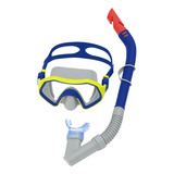 Kit De Mergulho Snorkel C/ Máscara Crusader Infantil Bestway