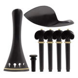 Kit De Montagem P Violino 4/4 Em Ébano Completo 