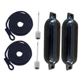 Kit De Pára-choque De Barco Inflável, Corda Azul