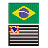 Kit De Patch Bordado Brasil E
