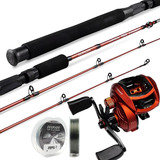 Kit De Pesca Carretilha Maruri + Vara 1,50m 8/17lbs Ofertão