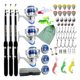 Kit De Pesca Completo Molinete Vara Carretilha Tilapia Anzol
