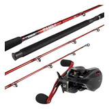 Kit De Pesca Vara 2,10m 40lbs