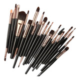 Kit De Pincéis De Maquiagem Profissional - 20 Peças Laranja