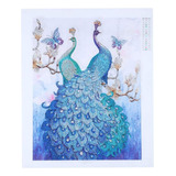 Kit De Pintura A Diamante 5d Ave Pavão Decoração Diy 40x50cm